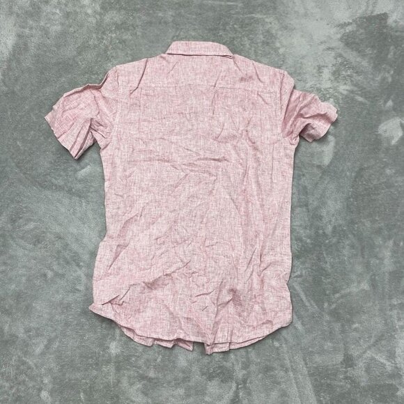 Weatherproof Vintage Mens Washable Linen Button-Down Shirt S Short Sleeve a0244 - Picture 7 of 8